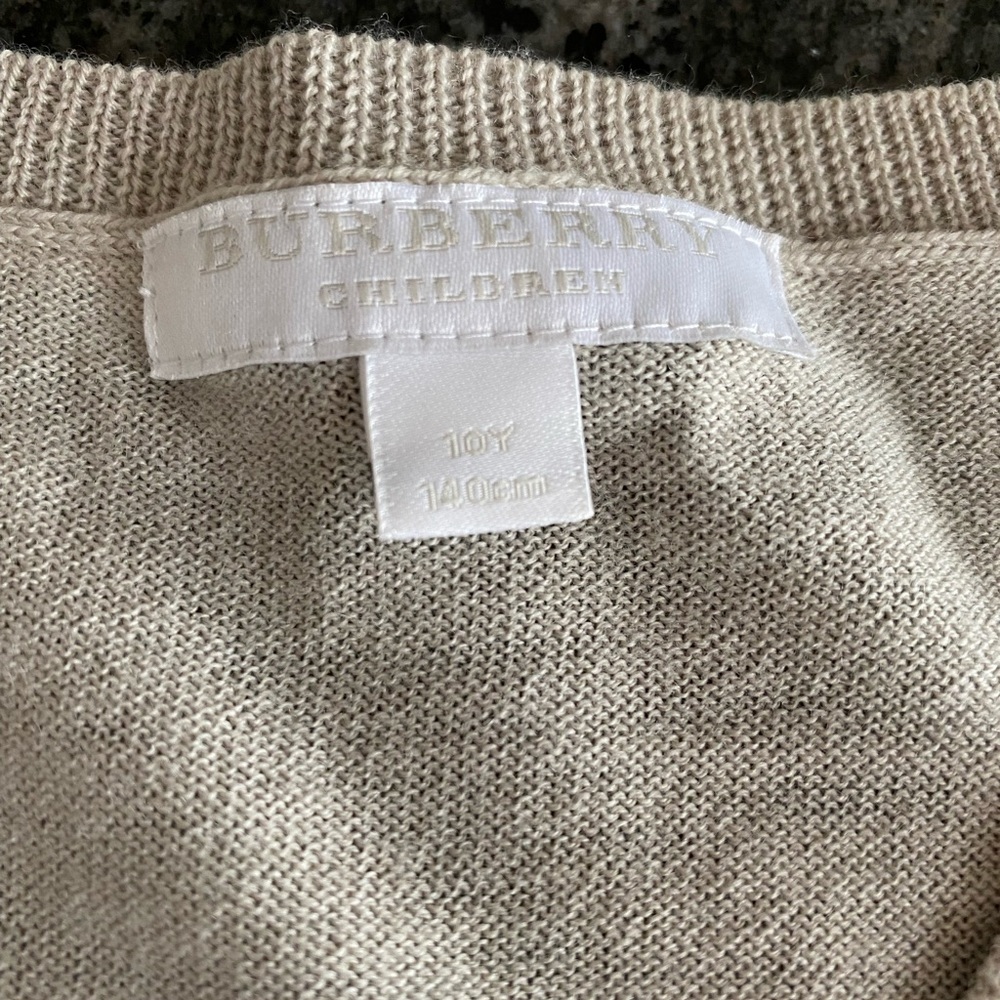 Burberry Classic Check Wool/Cashmere Cardigan - Picture 3 of 9